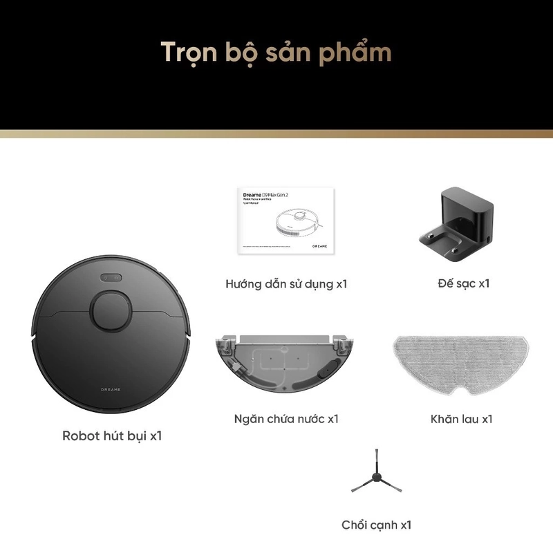 Rột hút bụi lau nhà D9Pro Dreame mới 90% 489688