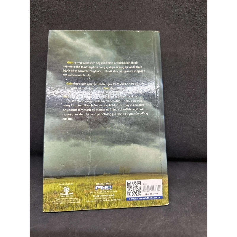 [Phiên Chợ Sách Cũ] Giận - Thích Nhất Hạnh S2511, Mới 70% (ố vàng, gập bìa), 2014 SBM - VĂN HỌC - SBM2911-106 712998