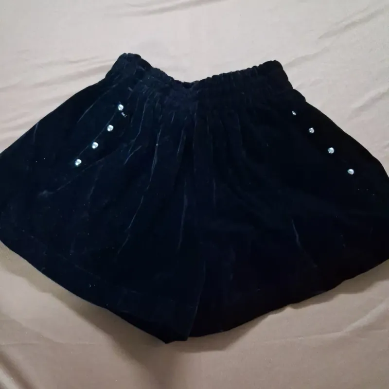 Quần giả váy vải nhung 777373