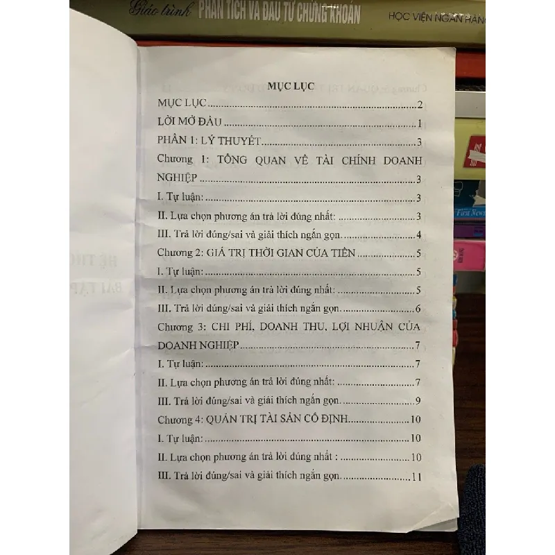 Hệ thống câu hỏi lý thuyết và bài tập: Tài chính doanh nghiệp 1-  Hà Nội, năm 2021 606249