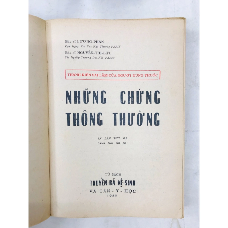 Những chứng thông thường - Bác Sĩ Lương Phán & Nguyễn Thị lợi 128611