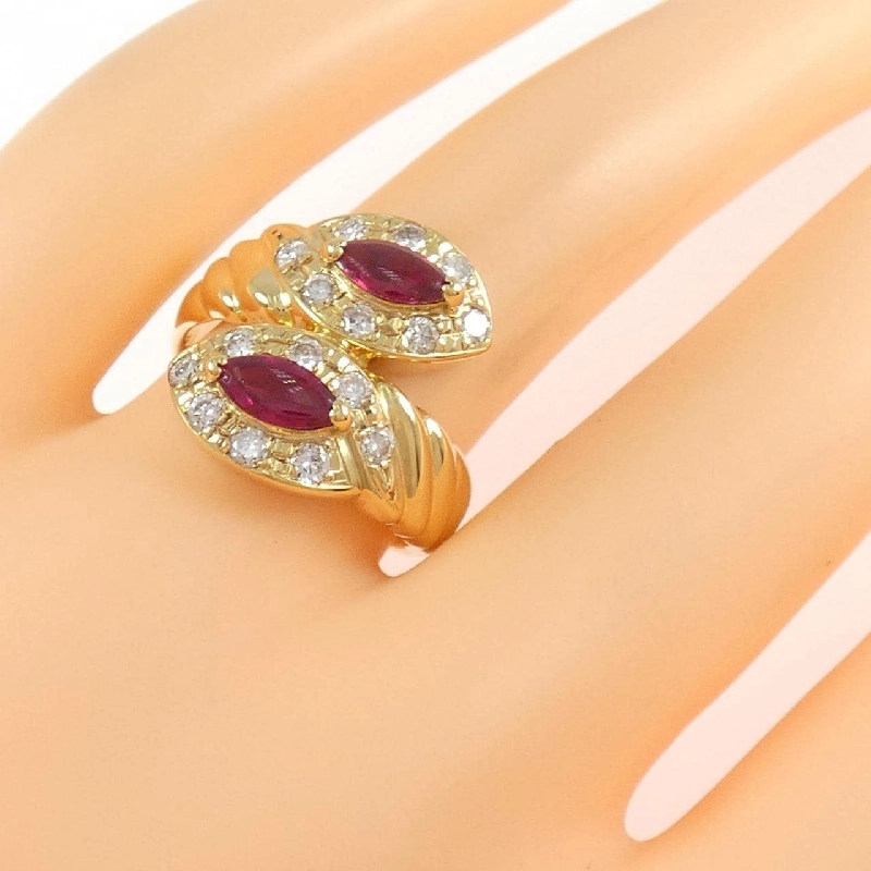 Nhẫn Ruby K18YG 0.84CT - Hàng hiệu Chính hãng 849578