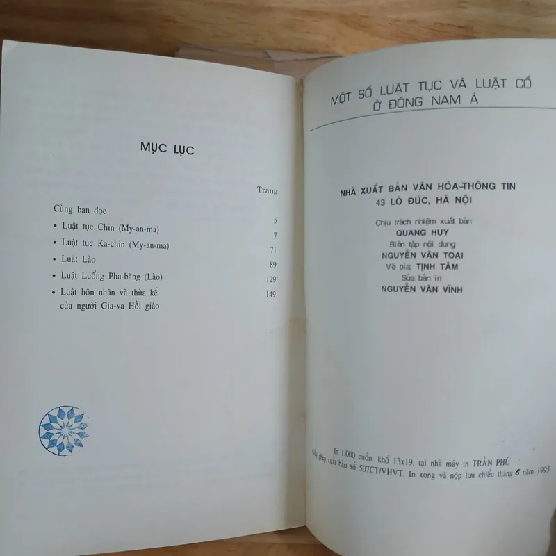 Một Số Luật Tục & Luật Cổ Ở Đông Nam Á 695487