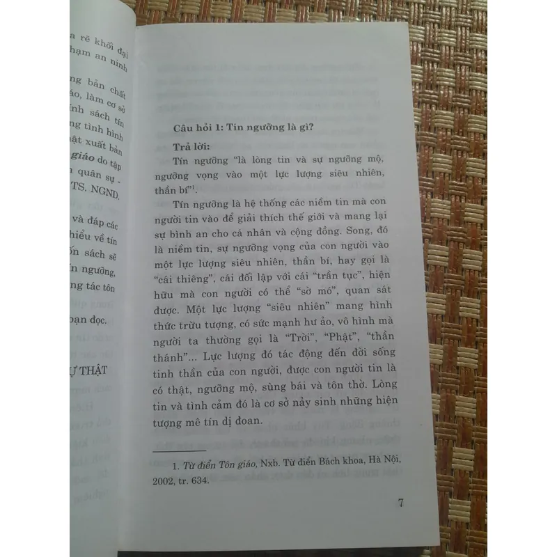 HỎI ĐÁP VỀ TÍN NGƯỠNG TÔN GIÁO 735925