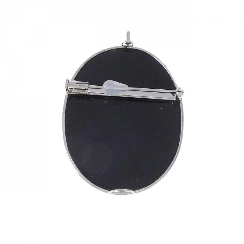 K18WG Mã não cameo Brooch - Hàng hiệu Authentic 872363