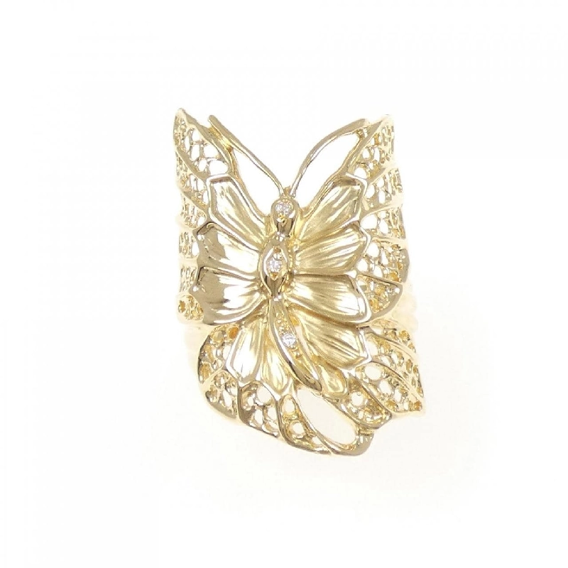 Nhẫn kim cương bướm K18YG 0.02CT - Hàng hiệu Authentic 855404