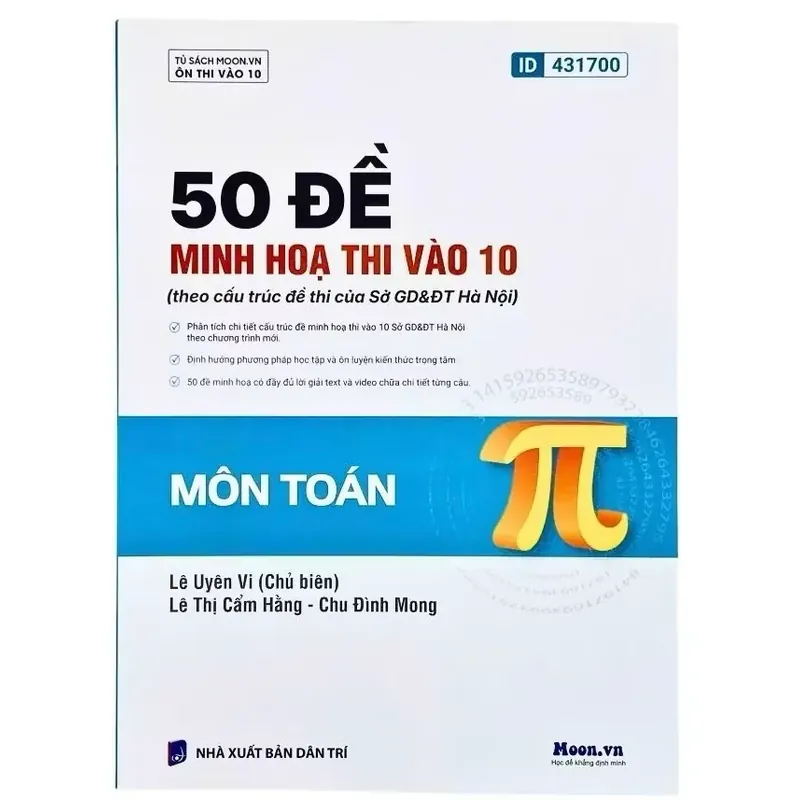 50 đề minh hoạ thi vào 10 (Theo cấu trúc đề thi sở GD&DT Hà Nội) sách chính hàng 719429