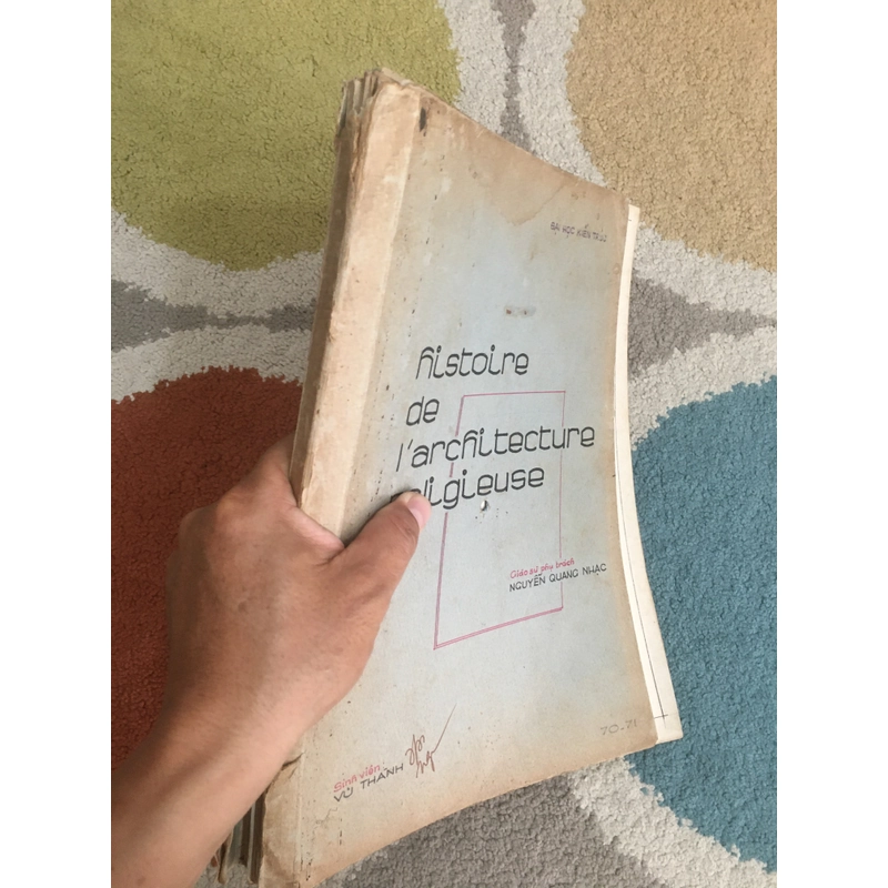 (1970-1971) Tập vẽ tay về Lịch Sử Kiến trúc Tôn Giáo của sinh viên Đại học Kiến Trúc 279447