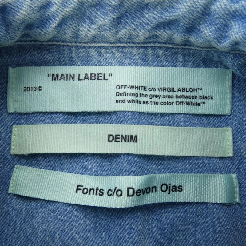 【Mã giảm giá】Áo khoác denim OFF-WHITE màu trắng 641317