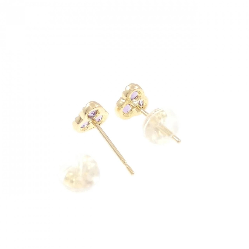 K18YG Amethyst Bông tai - Hàng hiệu Chính hãng 869352