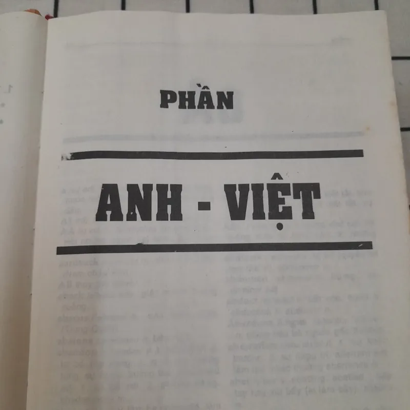 Từ điển ANH VIỆT - VIỆT ANH. 135.000 từ. G.S. Phạm Cầu. xb Thanh Hóa 1999.  576040