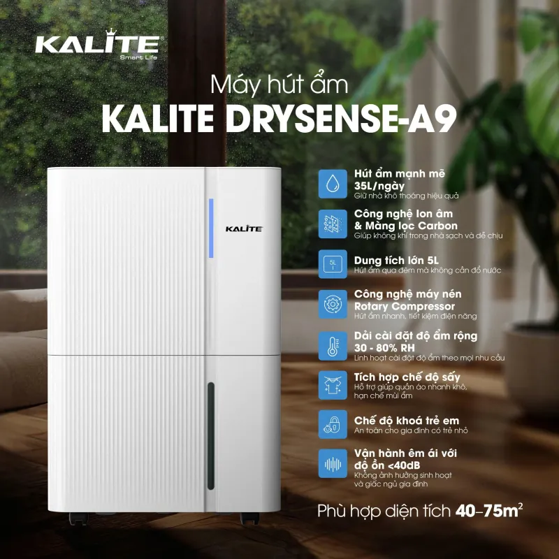 Máy hút ẩm Kalite DrySense A6 928187
