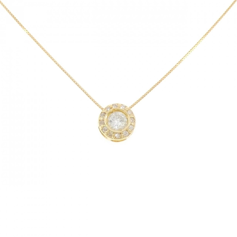 Dây chuyền kim cương K18YG 0.30CT - Hàng hiệu chính hãng 866857