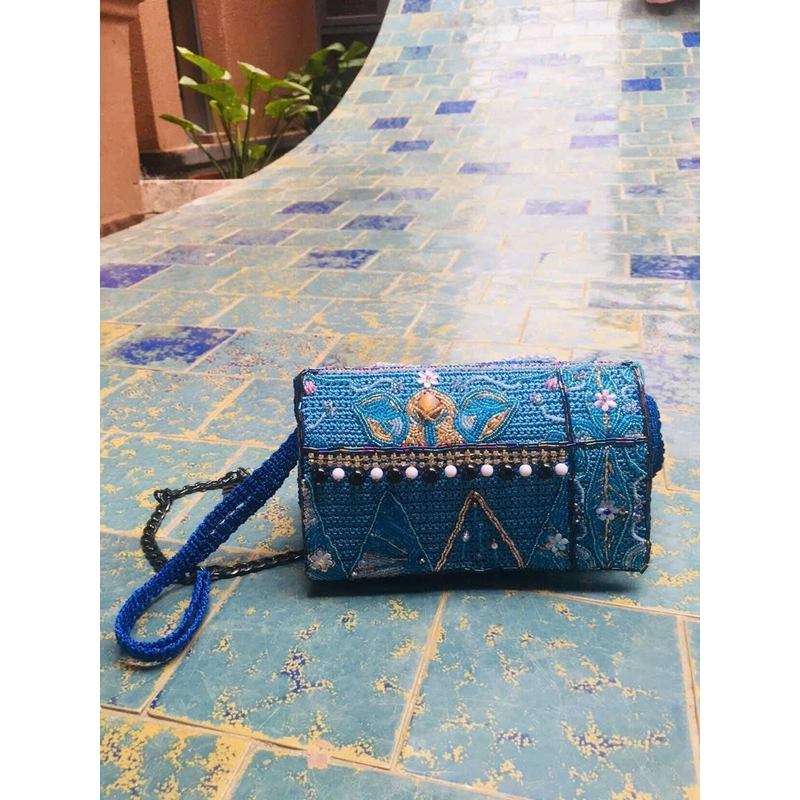 Túi xách handmade cườm hoa 547279