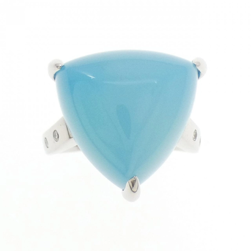 Nhẫn Chalcedony K18WG 13.25CT - Hàng hiệu Chính hãng 854782