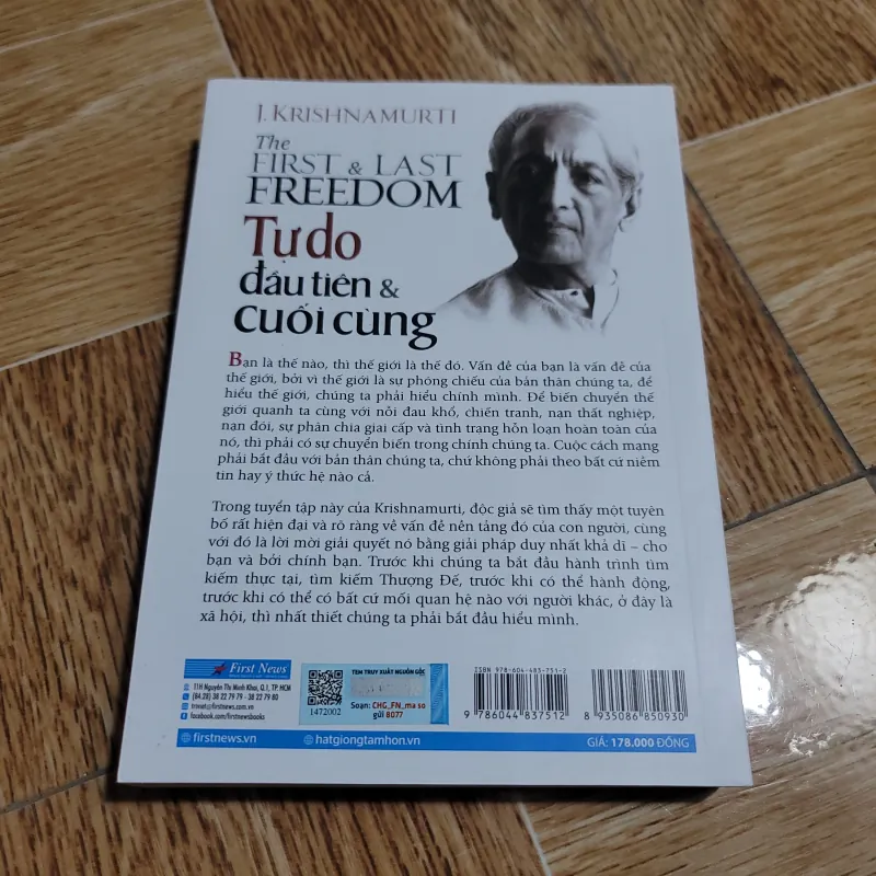Tự do đầu tiên & cuối cùng - J.Krishnamurti 749228