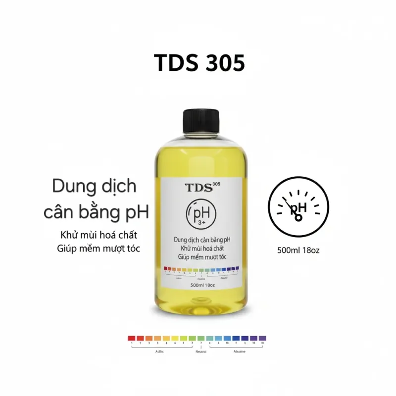 Khử kiềm tóc pH3+, giảm mùi hóa chất, bổ sung dưỡng chất TDS 500ml 759249