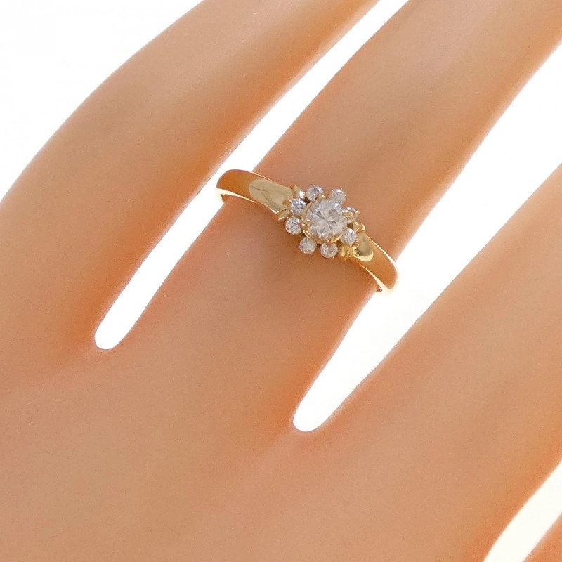 Nhẫn kim cương hoa K18YG 0.20CT - Hàng hiệu chính hãng 851797