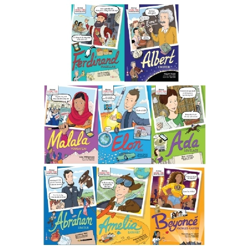 Bộ Sách Dành Cho Bé Từ 06 - 12 Tuổi - Những Nhân Vật Truyền Cảm Hứng (Bộ 8 Cuốn) (2022) - Vân Hương 743659