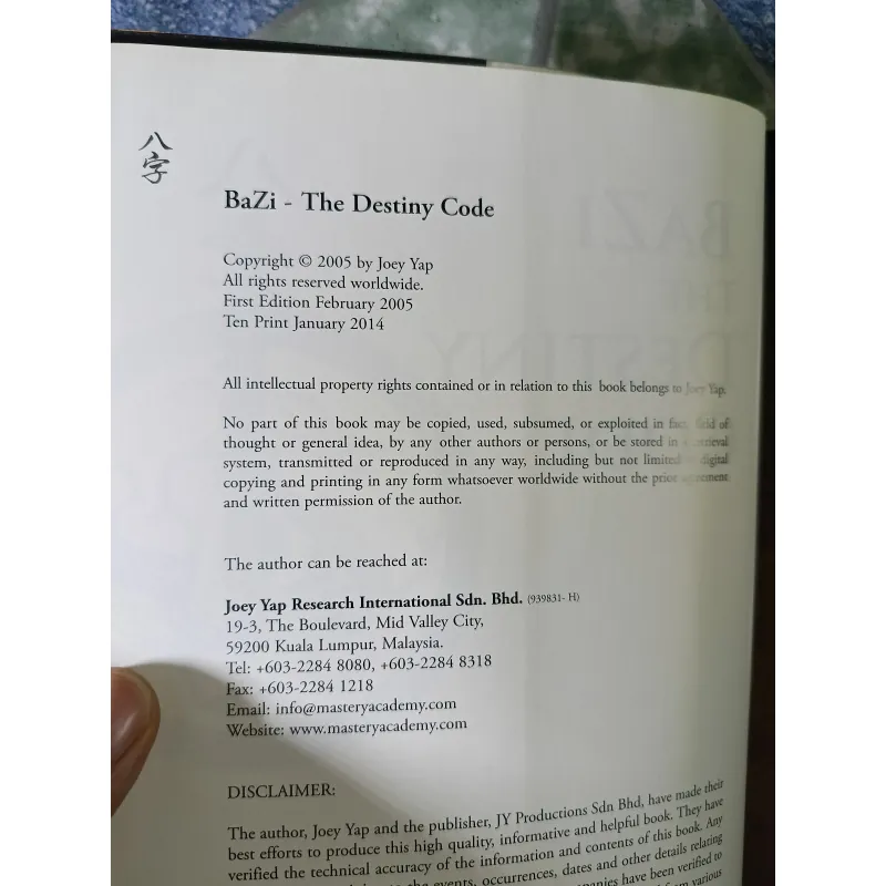 Bazi the destiny code - Joey Yap 789367