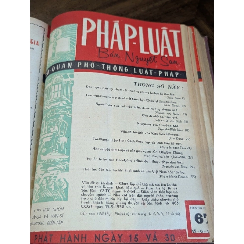 Tạp chí pháp luật ( bán nguyệt san ) - nhiều tác giả 1006760