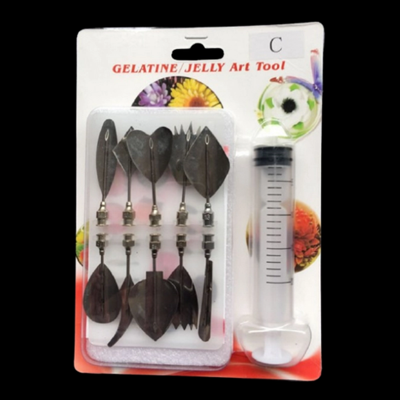 Bộ 10 dụng cụ làm thạch rau câu 3D - Bộ nhập khẩu - Tặng kèm xi lanh – Mã số 1000 335406