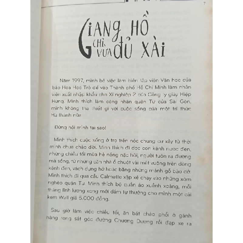 Giang hồ chỉ vừa đủ xài - Trang Hạ 467058