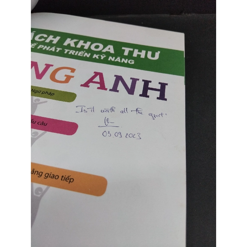 Bách khoa thư về phát triển kỹ năng tiếng anh mới 80% tróc gáy ố bẩn nhẹ ký tên mất trang 2022 HCM0612 DK HỌC NGOẠI NGỮ 918142