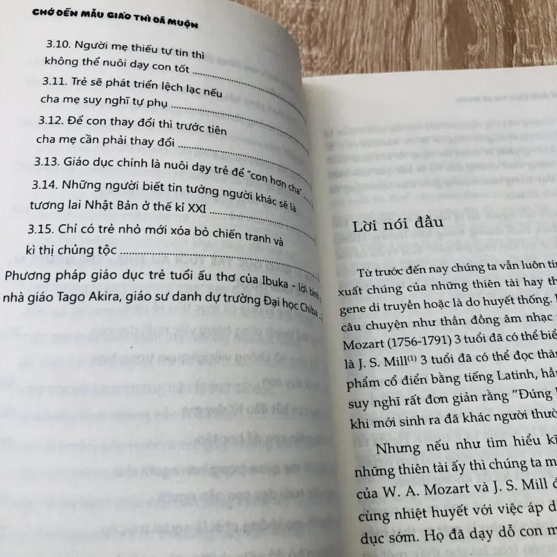 CHỜ ĐẾN MẪU GIÁO THÌ ĐÃ MUỘN 1000658