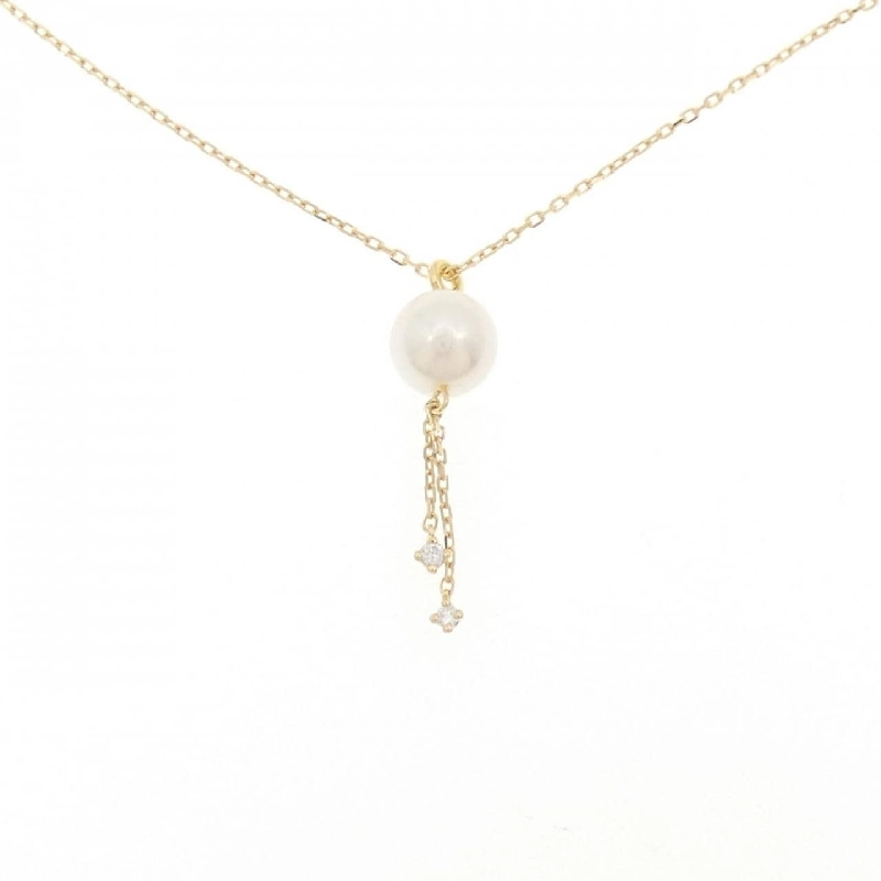 K18YG Ngọc trai Akoya Dây chuyền 6.8mm - Hàng hiệu Chính hãng 860996