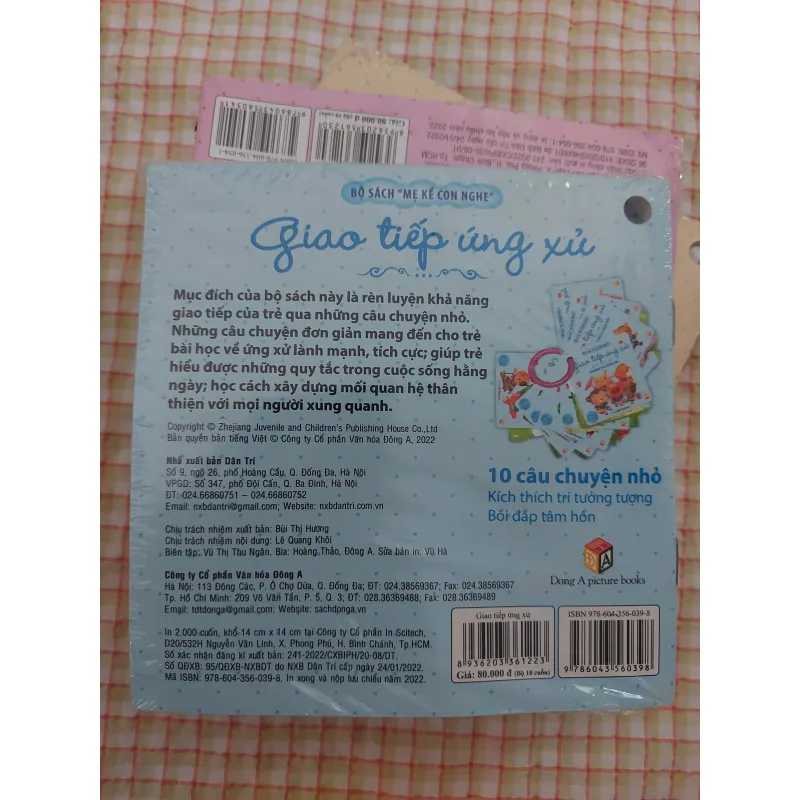 Bộ sách Mẹ Kể Con Nghe (trọn 4 bộ - 1 bộ 10 cuốn), kèm vòng, Đông A 1029315