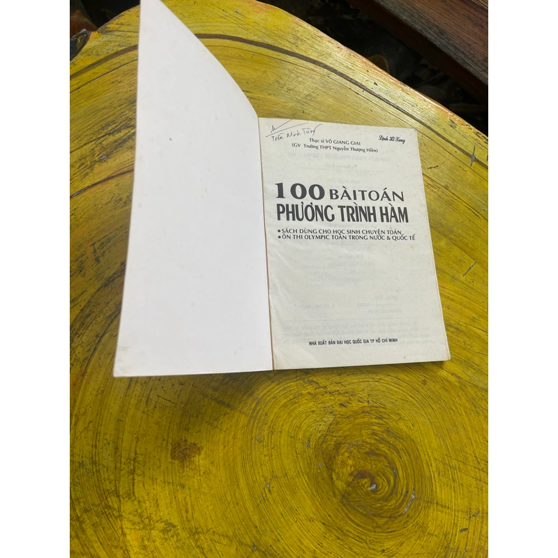 100 BÀI TOÁN PHƯƠNG TRÌNH HÀM- Thạc sĩ VÕ GIANG GIAI 544141