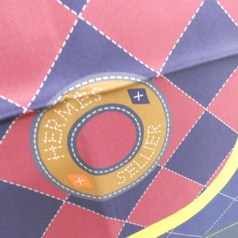 Khăn choàng Hermès TAPIS DE SELLE Carré Double Face 904040S 624921