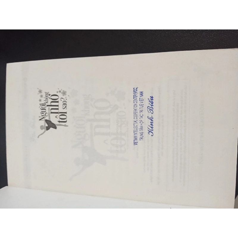 Người Không Nhớ Tôi Sao - Tiểu Châu New 90% HCM.ASB2112 912614