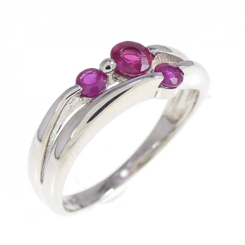 Nhẫn Ruby K14WG 668327