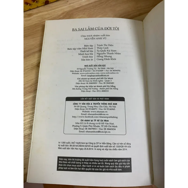 Ba Sai Lầm Của Đời Tôi - Chetan Bhagat 927957