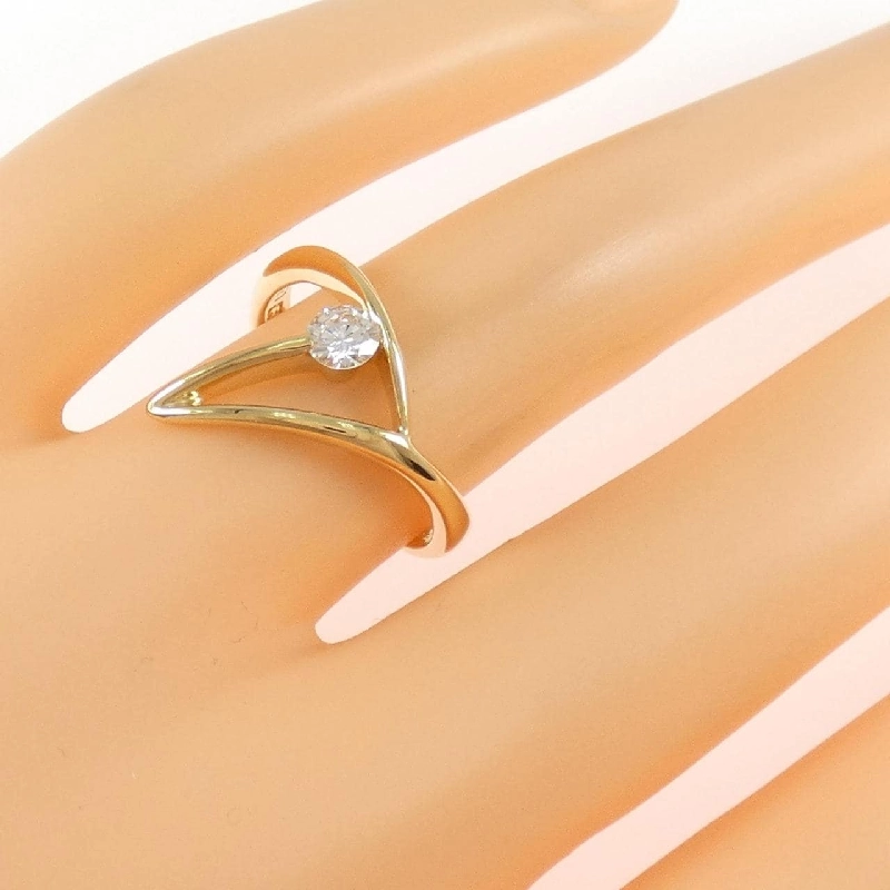 Nhẫn kim cương K18YG 0.21CT - Hàng hiệu Authentic 853903