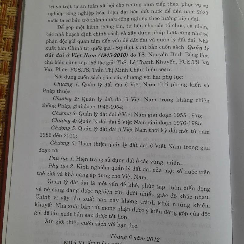 QUẢN LÝ ĐẤT ĐAI Ở VIỆT NAM 761484
