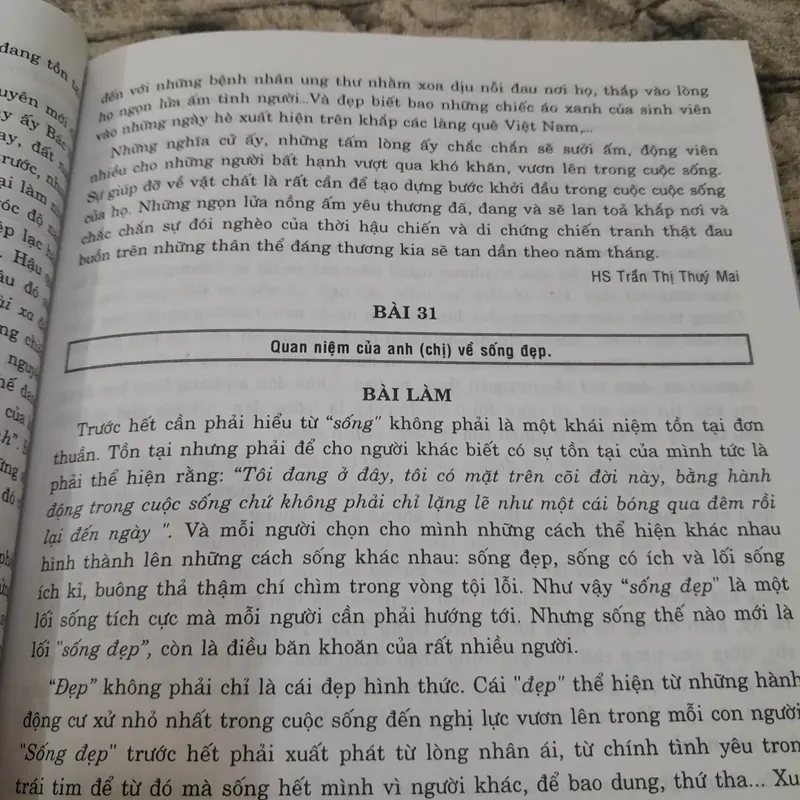 Những bài văn mẫu NGHỊ LUẬN XÃ HỘI. Giáo viên Nguyễn Đức Hùng- TT Vĩnh Viễn 738463