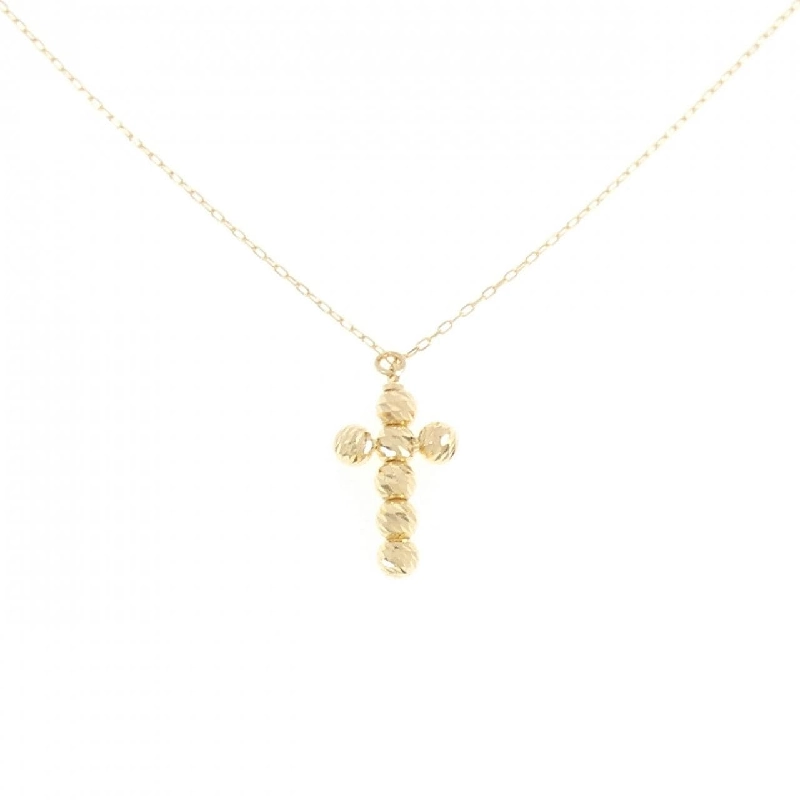 K18YG Dây chuyền hình chữ thập - Hàng hiệu Chính hãng 860711