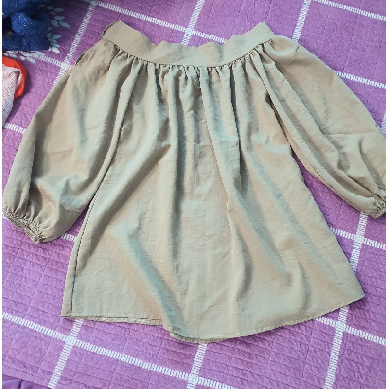 Áo babydoll bẹt vai tiểu thư 10725