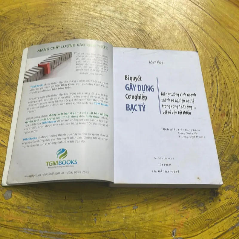 BÍ QUYẾT GÂY DỰNG CƠ NGHIỆP BẠC TỶ- ADAM KHOO 571479