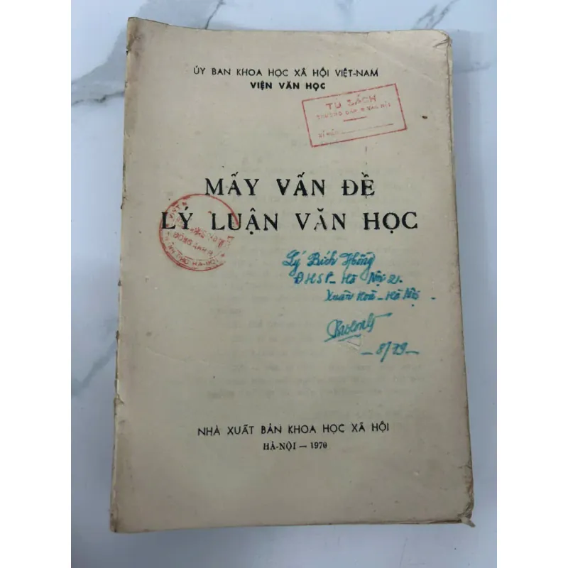Mấy Vấn Đề Lý Luận Văn Học – Viện Văn Học (Ủy ban KHXH Việt Nam) 699016