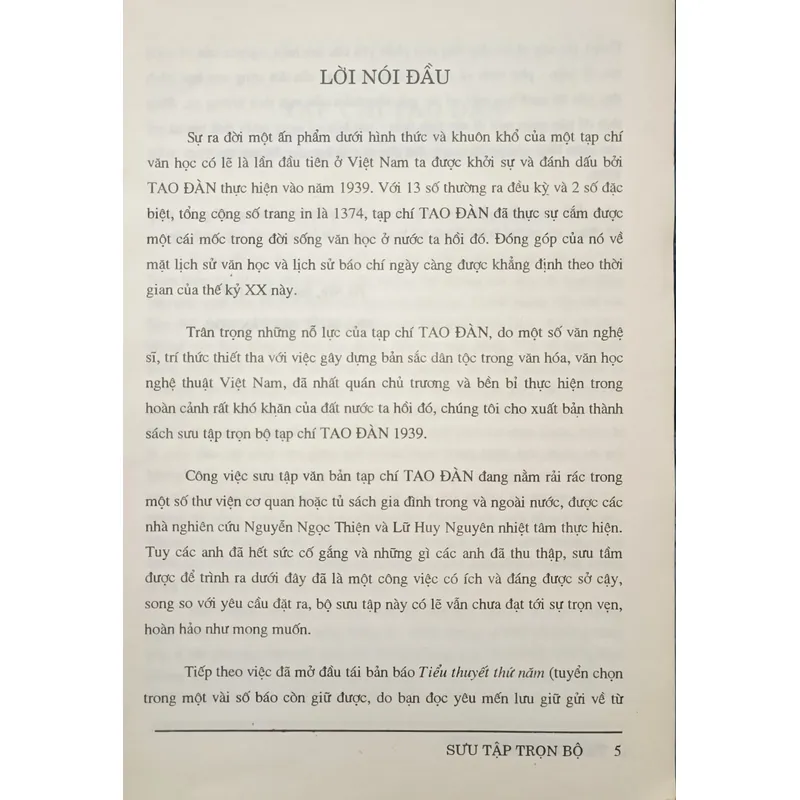 Tao Đàn 1939 (trọn bộ hai tập) 604351