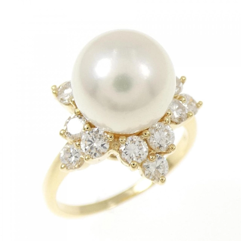 Nhẫn ngọc trai Akoya K18YG 9.1mm - Hàng hiệu Authentic 850246