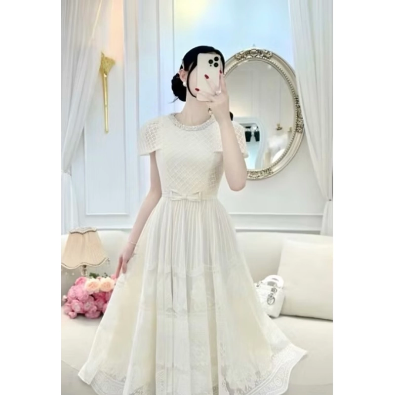 Đầm ren dáng dài đi tiệc 477006