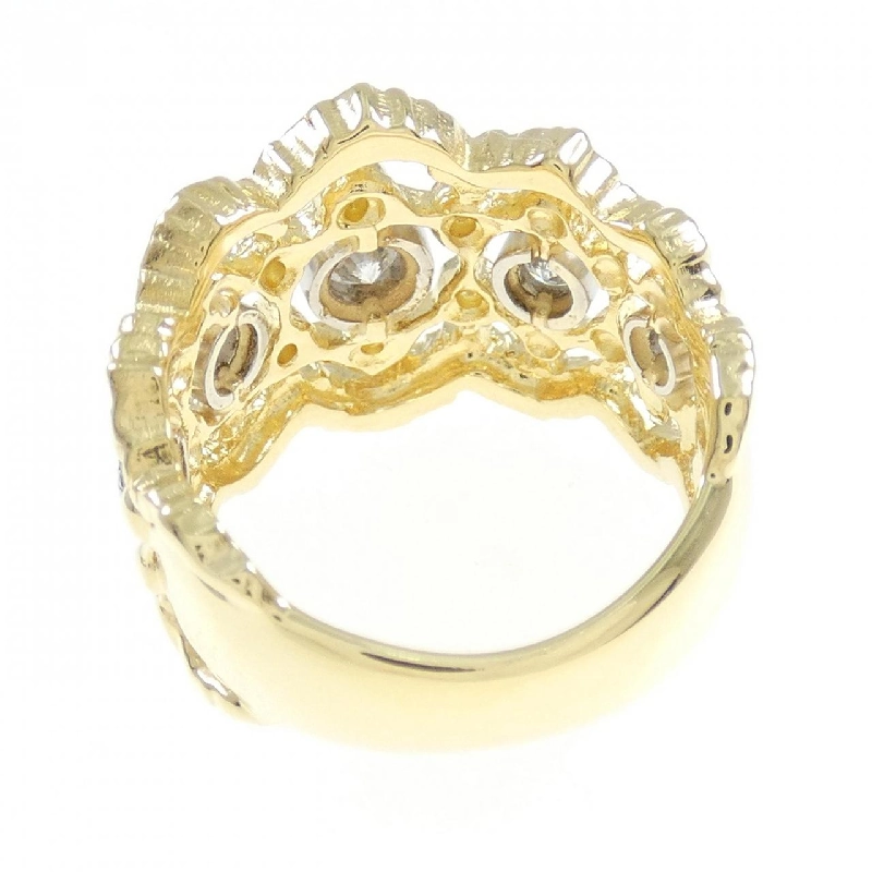 Nhẫn kim cương K18YG/PT900 0.41CT 672764