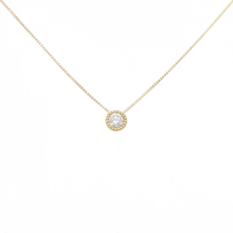 K18YG Solitaire Dây chuyền kim cương 0.20CT - Hàng hiệu Chính hãng 859105