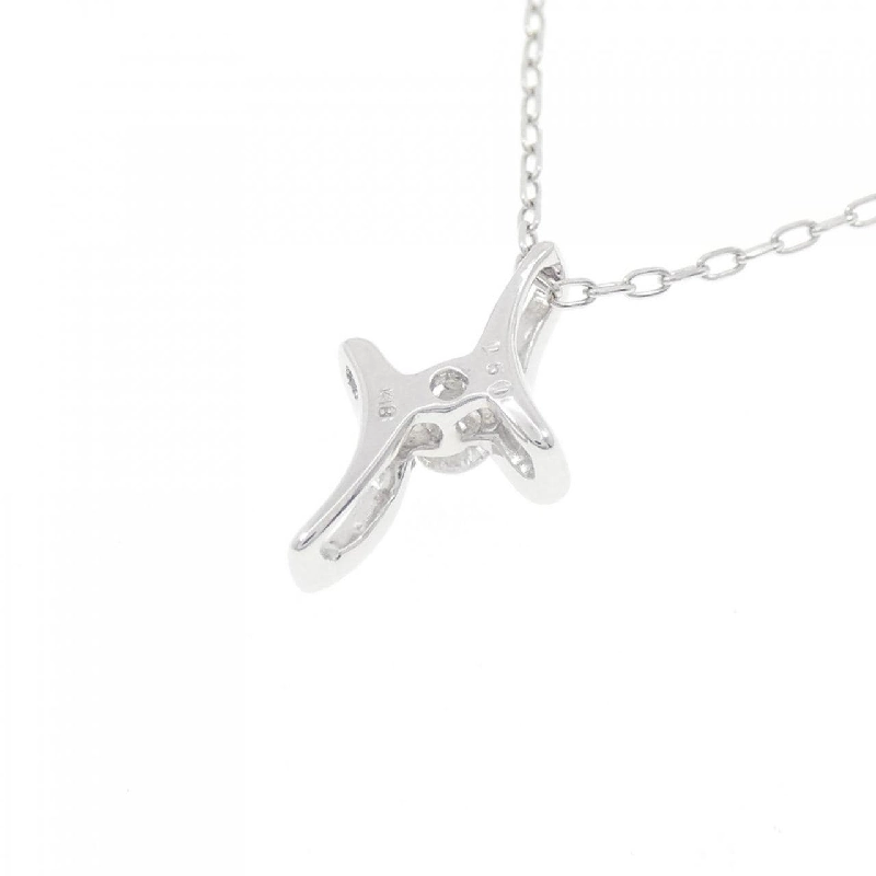 K18WG Dây chuyền kim cương 0.050CT - Hàng hiệu Authentic 861468