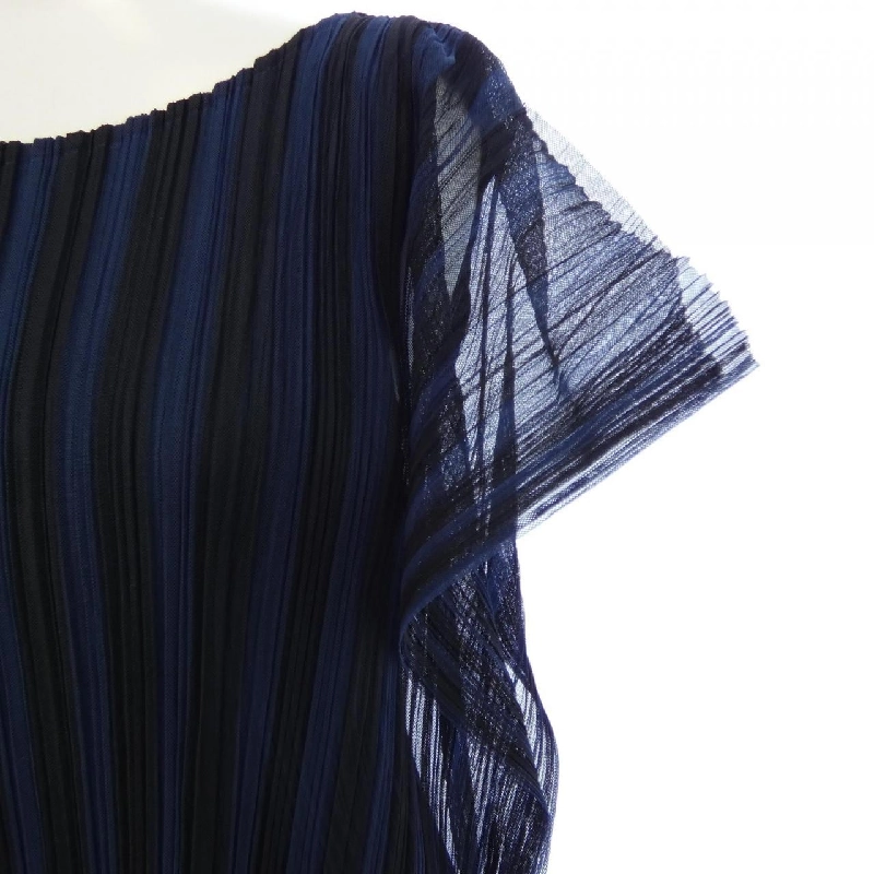 Pleats Please 2014 Layered Mesh Stripe PP41-JK675 7569022 Tunic - Hàng hiệu Authentic 774424